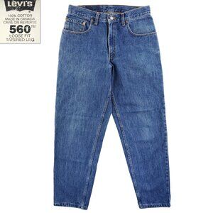Levi's Vintage 560 Jeans Loose Tapered Batwing 2000s Y2K Men "31x30" Real 32x30